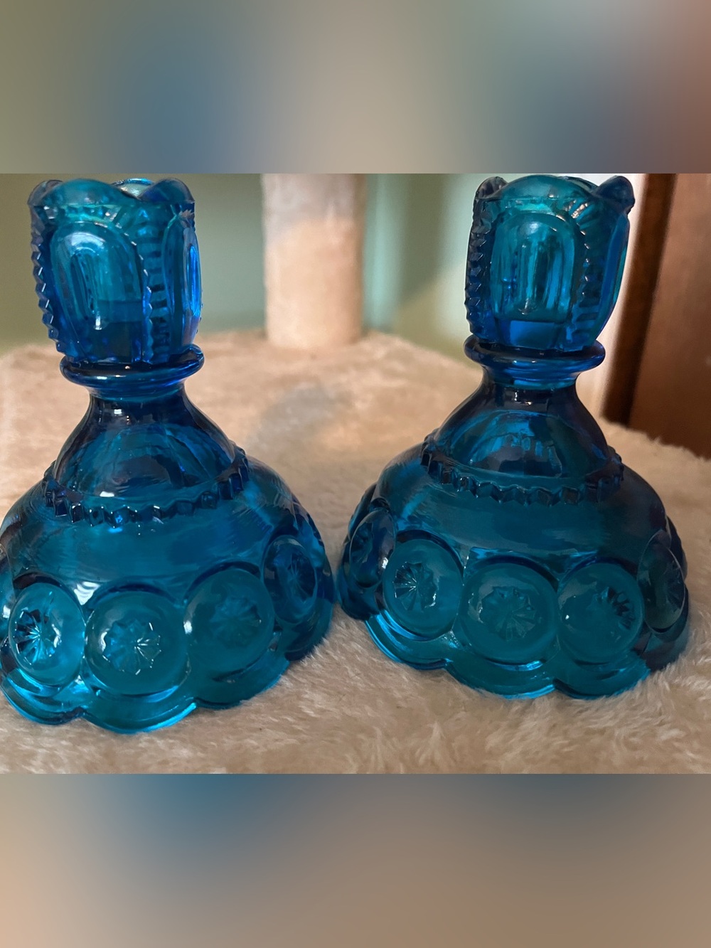 LE Smith vintage candle holders